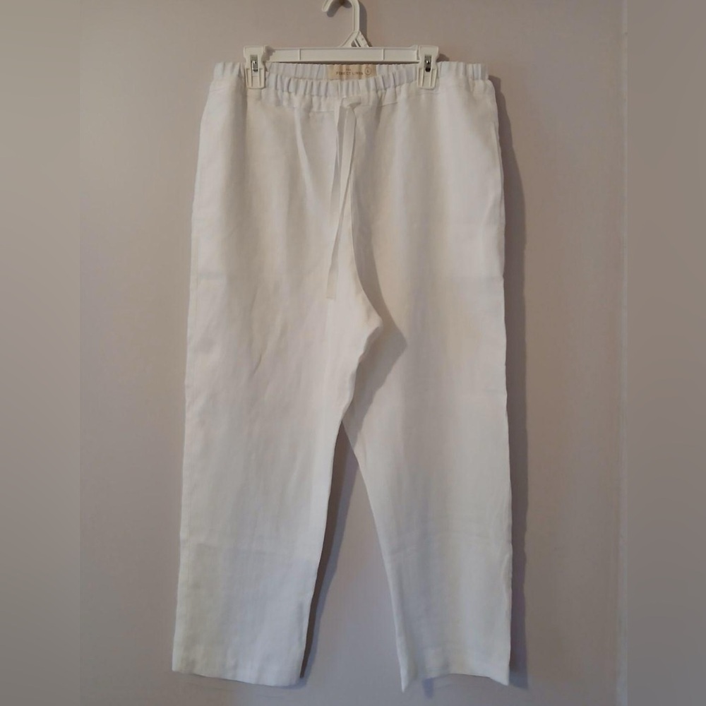 NPL White Linen Pants